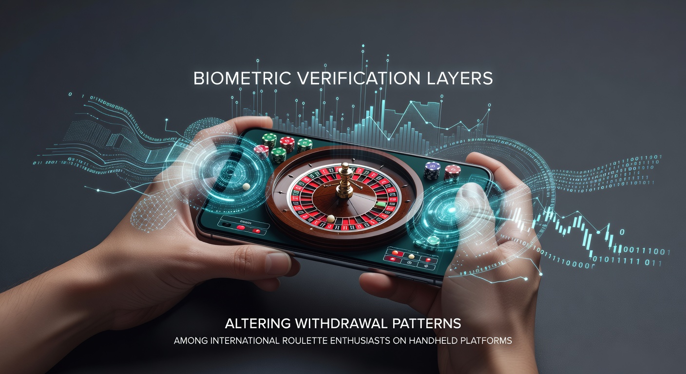 Mobile roulette players using biometric verification on handheld devices during international sessions